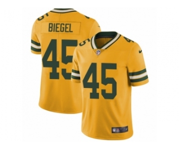 Men's Nike Green Bay Packers #45 Vince Biegel Limited Gold Rush NFL Jersey