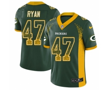 Men's Nike Green Bay Packers #47 Jake Ryan Limited Green Rush Drift Fashion NFL Jersey