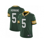 Men's Nike Green Bay Packers #5 Paul Hornung Vapor Untouchable Limited Green Team Color NFL Jersey