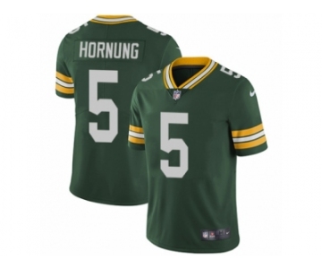 Men's Nike Green Bay Packers #5 Paul Hornung Vapor Untouchable Limited Green Team Color NFL Jersey