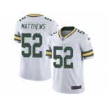 Men's Nike Green Bay Packers #52 Clay Matthews Limited White Rush NFL Jersey