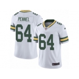 Men's Nike Green Bay Packers #64 Mike Pennel Limited White Rush NFL Jersey