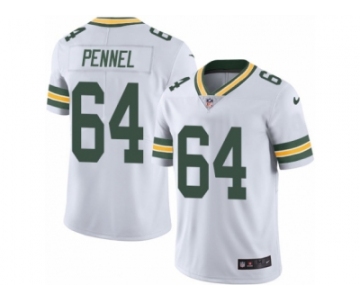 Men's Nike Green Bay Packers #64 Mike Pennel Limited White Rush NFL Jersey