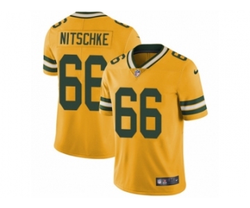 Men's Nike Green Bay Packers #66 Ray Nitschke Limited Gold Rush NFL Jersey