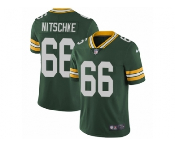 Men's Nike Green Bay Packers #66 Ray Nitschke Vapor Untouchable Limited Green Team Color NFL Jersey