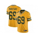 Men's Nike Green Bay Packers #69 David Bakhtiari Limited Gold Rush NFL Jersey