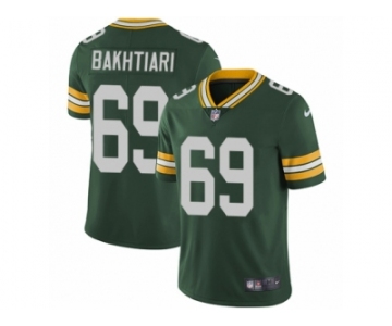 Men's Nike Green Bay Packers #69 David Bakhtiari Vapor Untouchable Limited Green Team Color NFL Jersey