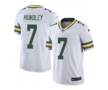 Men's Nike Green Bay Packers #7 Brett Hundley Limited White Rush NFL Jersey