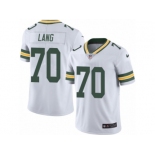 Men's Nike Green Bay Packers #70 T.J. Lang Limited White Rush NFL Jersey