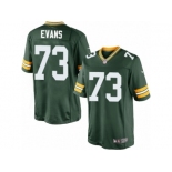 Men's Nike Green Bay Packers #73 Jahri Evans Limited Green Team Color NFL Jersey