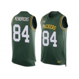 Men's Nike Green Bay Packers #84 Lance Kendricks Limited Green Player Name & Number Tank Top NFL Jersey