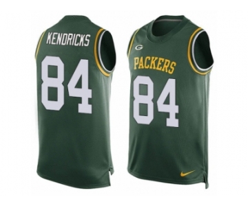 Men's Nike Green Bay Packers #84 Lance Kendricks Limited Green Player Name & Number Tank Top NFL Jersey