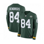 Men's Nike Green Bay Packers #84 Lance Kendricks Limited Green Therma Long Sleeve NFL Jersey