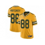 Men's Nike Green Bay Packers #88 Ty Montgomery Limited Gold Rush NFL Jersey