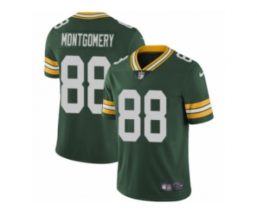 Men's Nike Green Bay Packers #88 Ty Montgomery Vapor Untouchable Limited Green Team Color NFL Jersey