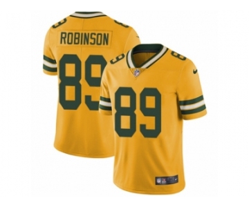 Men's Nike Green Bay Packers #89 Dave Robinson Limited Gold Rush NFL Jersey