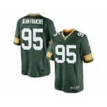 Men's Nike Green Bay Packers #95 Ricky Jean-Francois Limited Green Team Color NFL Jersey