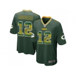 Nike Green Bay Packers #12 Aaron Rodgers Green Team Color Men's Stitched NFL Limited Strobe Jersey