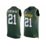 Nike Green Bay Packers #21 Ha Ha Clinton-Dix Green Team Color Men's Stitched NFL Limited Tank Top Jersey