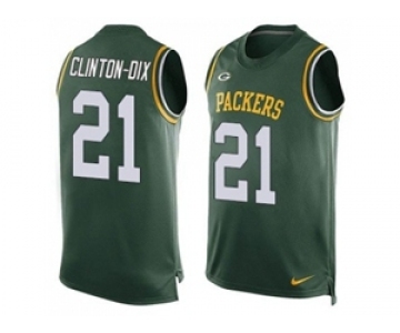 Nike Green Bay Packers #21 Ha Ha Clinton-Dix Green Team Color Men's Stitched NFL Limited Tank Top Jersey