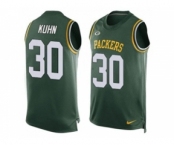 Nike Green Bay Packers #30 John Kuhn Green Team Color Men's Stitched NFL Limited Tank Top Jersey