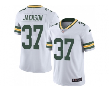 Nike Green Bay Packers #37 Josh Jackson White Men Stitched NFL Vapor Untouchable Limited Jersey