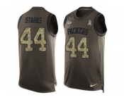 Nike Green Bay Packers #44 James Starks Green Men's Stitched NFL Limited Salute To Service Tank Top Jersey