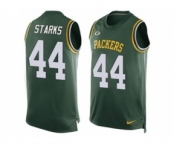 Nike Green Bay Packers #44 James Starks Green Team Color Men's Stitched NFL Limited Tank Top Jersey