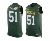 Nike Green Bay Packers #51 Nate Palmer Green Team Color Men's Stitched NFL Limited Tank Top Jersey