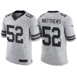 Nike Green Bay Packers #52 Clay Matthews 2016 Gridiron Gray II Men's NFL Limited Jersey