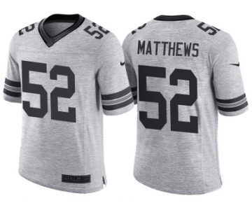 Nike Green Bay Packers #52 Clay Matthews 2016 Gridiron Gray II Men's NFL Limited Jersey