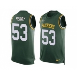 Nike Green Bay Packers #53 Nick Perry Green Team Color Men's Stitched NFL Limited Tank Top Jersey