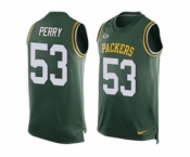 Nike Green Bay Packers #53 Nick Perry Green Team Color Men's Stitched NFL Limited Tank Top Jersey