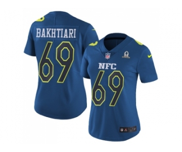 Nike Green Bay Packers #69 David Bakhtiari Navy Men's Stitched NFL Limited NFC 2017 Pro Bowl Jersey