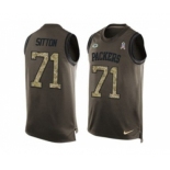 Nike Green Bay Packers #71 Josh Sitton Green Men's Stitched NFL Limited Salute To Service Tank Top Jersey