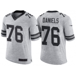 Nike Green Bay Packers #76 Mike Daniels 2016 Gridiron Gray II Men's NFL Limited Jersey