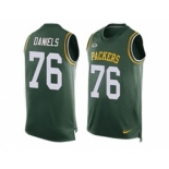 Nike Green Bay Packers #76 Mike Daniels Green Team Color Men's Stitched NFL Limited Tank Top Jersey