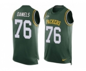 Nike Green Bay Packers #76 Mike Daniels Green Team Color Men's Stitched NFL Limited Tank Top Jersey