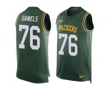 Nike Green Bay Packers #76 Mike Daniels Green Team Color Men's Stitched NFL Limited Tank Top Jersey