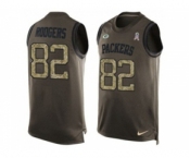 Nike Green Bay Packers #82 Richard Rodgers Green Men's Stitched NFL Limited Salute To Service Tank Top Jersey