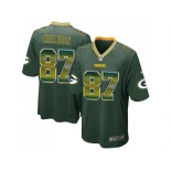 Nike Green Bay Packers #87 Jordy Nelson Green Team Color Men's Stitched NFL Limited Strobe Jersey