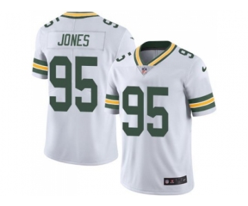 Nike Green Bay Packers #95 Datone Jones White Men's Stitched NFL Limited Rush Jersey