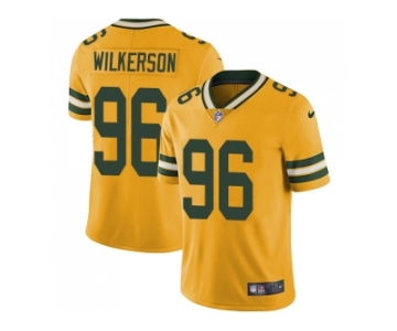 Nike Green Bay Packers #96 Muhammad Wilkerson Yellow Men Stitched NFL Limited Rush Jersey