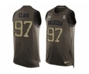 Nike Green Bay Packers #97 Kenny Clark Green Men's Stitched NFL Limited Salute To Service Tank Top Jersey