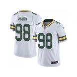 Nike Green Bay Packers #98 Letroy Guion White Men's Stitched NFL Limited Rush Jersey