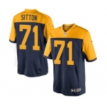 Nike Limited Josh Sitton Navy Blue Youth Jersey - Green Bay Packers #71 NFL Alternate