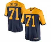 Nike Limited Josh Sitton Navy Blue Youth Jersey - Green Bay Packers #71 NFL Alternate