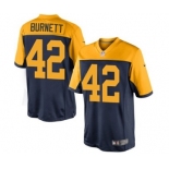 Nike Limited Morgan Burnett Navy Blue Youth Jersey - Green Bay Packers #42 NFL Alternate