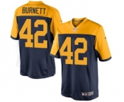 Nike Limited Morgan Burnett Navy Blue Youth Jersey - Green Bay Packers #42 NFL Alternate