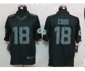 nike nfl jerseys green bay packers #18 cobb black[nike limited]